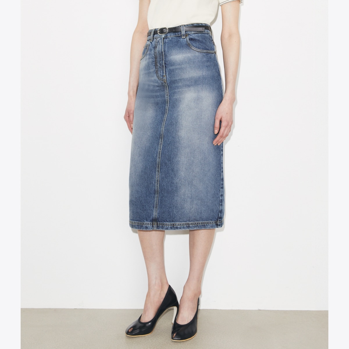 最終お値下げ【TORY BURCH】2025デニムスカート4未使用¥103400 Denim Skirt: Women's Designer Bottoms | Tory Burch