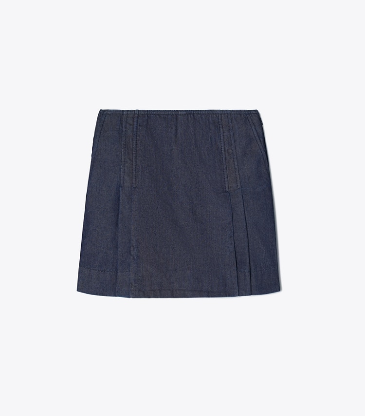 Denim Skort: Women's Designer Bottoms | Tory Burch