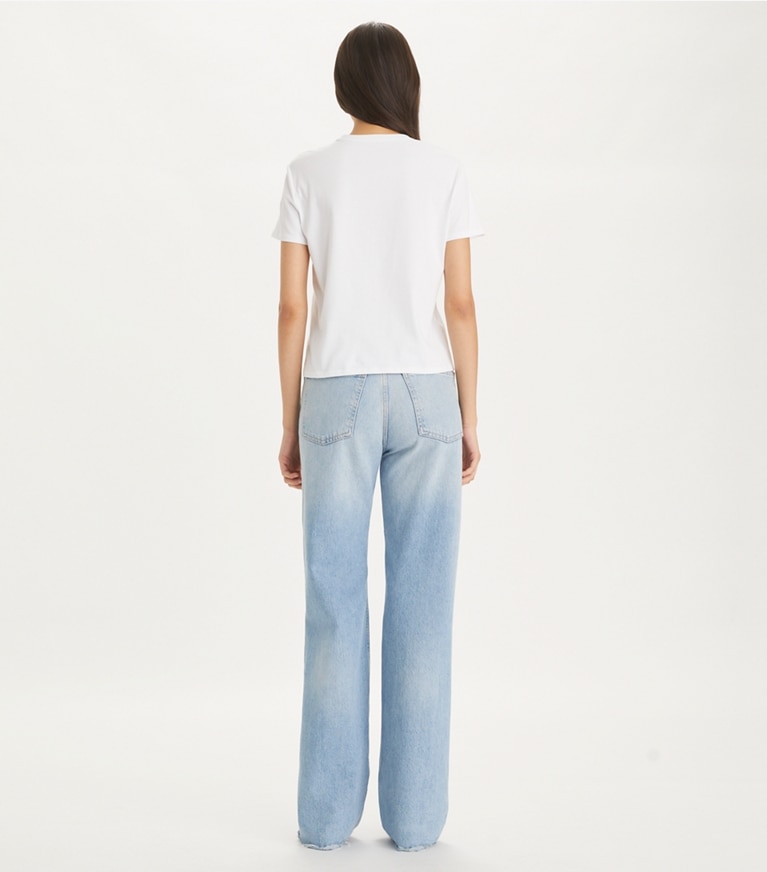 Tory Burch designer tops Dessert T-Shirt in White front