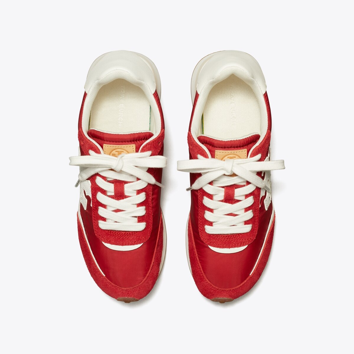 Tory Burch Women's Sneakers Flare Red & Off White Retro Style Size 9 sold