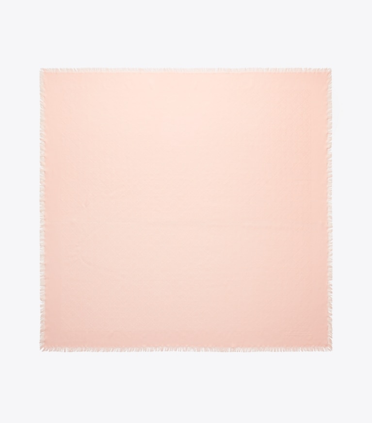 Tory Burch designer schals Diamond Dot Traveler Schal aus Jacquard in SEA SHELL PINK von oben