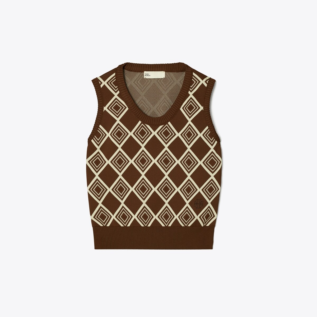 Diamond Jacquard Vest: Women's Designer Sweaters | Tory Sport