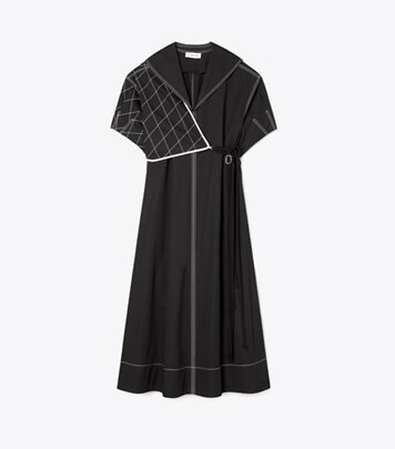 Honeycomb Eyelet Artist Dress: Women's Designer Dresses | Tory Burch