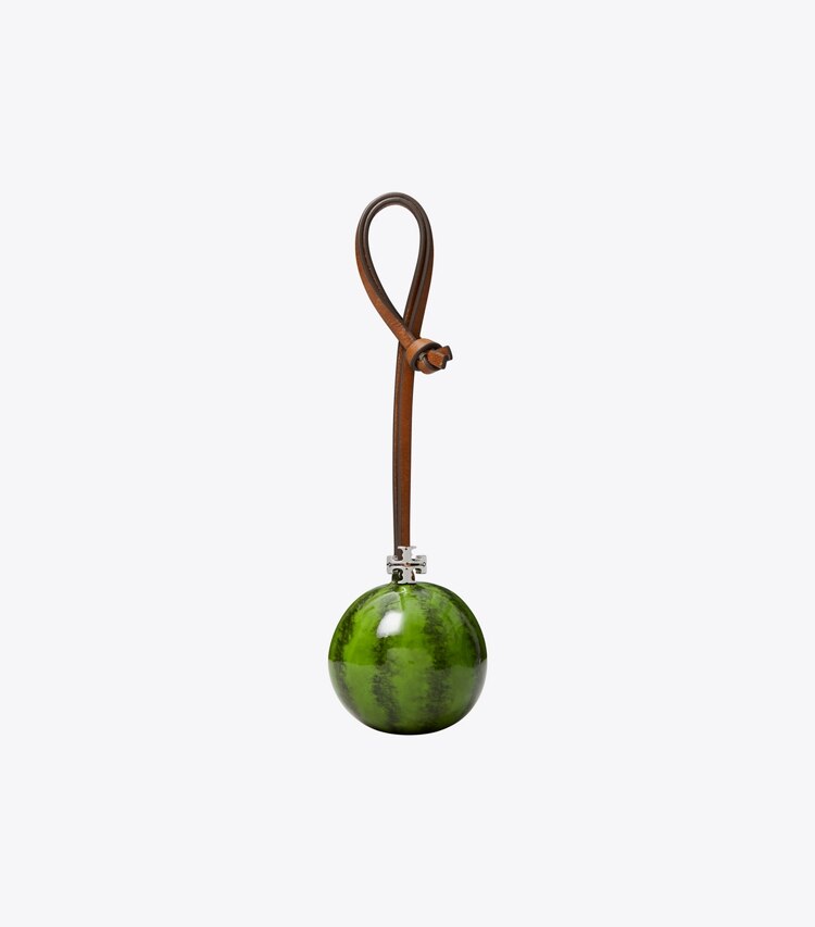 Tory Burch diseñador dijes para bolso y llaveros Dije de sandía para bolso en Bright Green frente