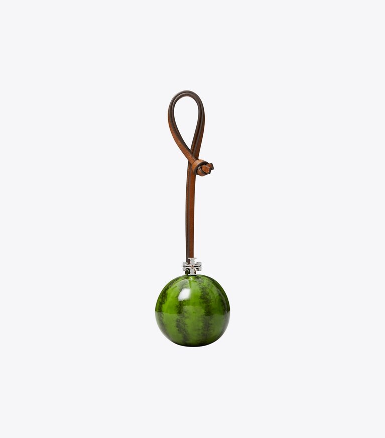Tory Burch diseñador dijes para bolso y llaveros Dije de sandía para bolso en Bright Green frente