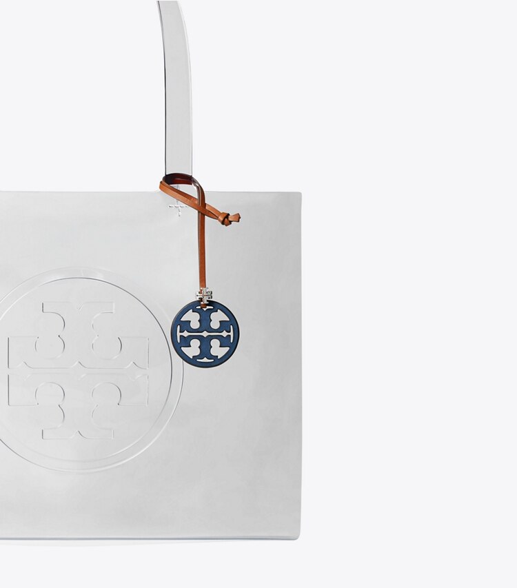 Tory Burch diseñador dijes para bolso y llaveros Dije para bolso con logo Miller en Soft Blue detalle