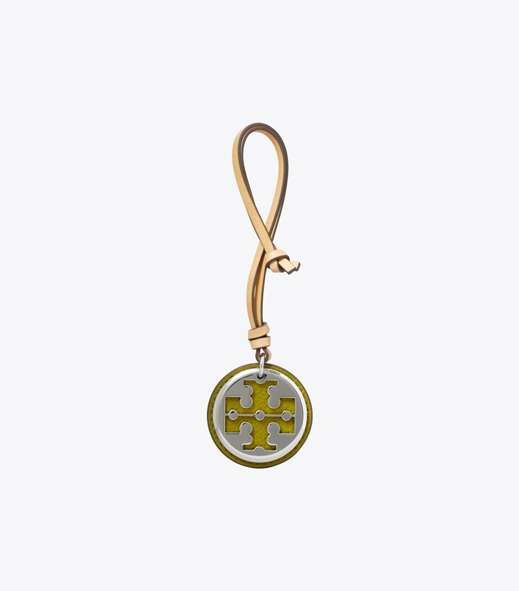 Tory Burch diseñador dijes para bolso y llaveros Dije para bolso de ballerina Reva en Moss / Silver frente
