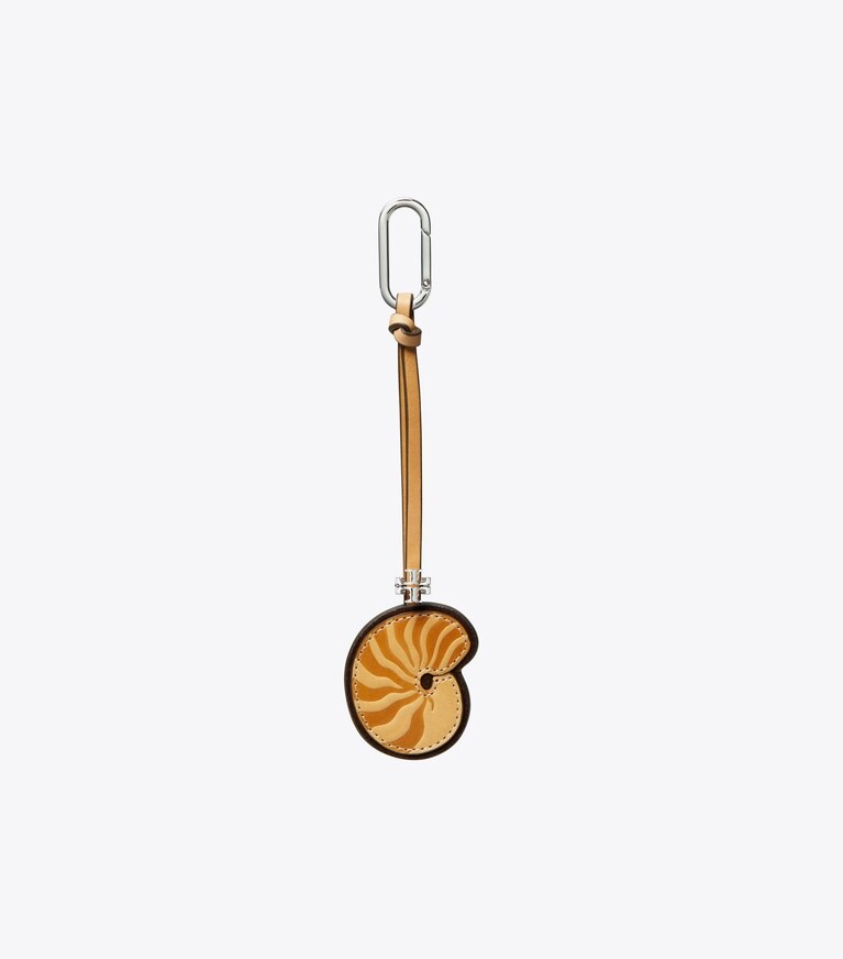 Tory Burch diseñador dijes para bolso y llaveros Dije para bolso de concha de caracol en Multi frente
