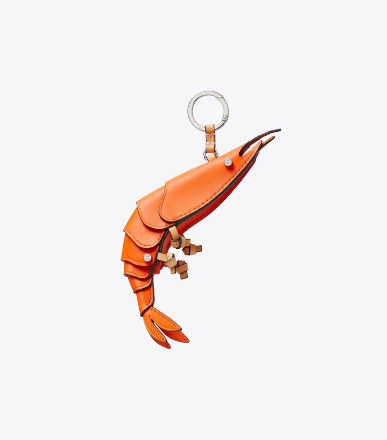 Tory Burch diseñador dijes para bolso y llaveros Dije para bolso de langostino en Orange frente