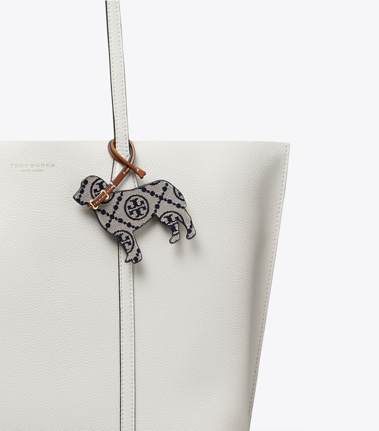 Tory Burch diseñador dijes para bolso y llaveros Dije para bolso Retriever con monograma en T en Tory Navy detalle