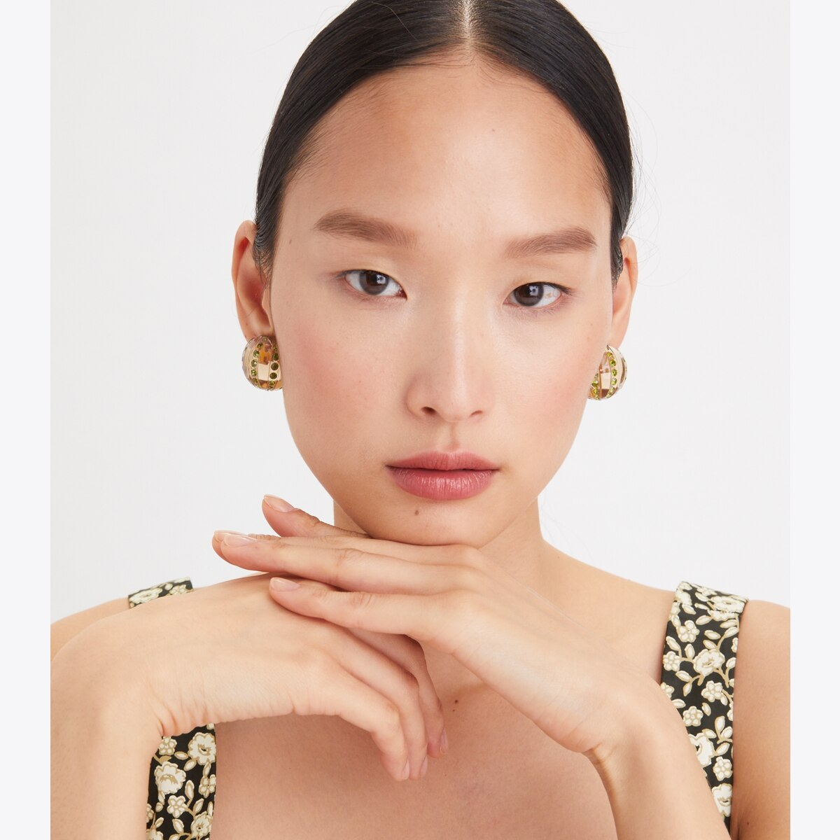 ☆関税込☆VINTAGE HOLLYWOOD×SMILEY★ONE-TOUCH BALL EARRING Disco Ball Earring: Women's Designer Earrings | Tory Burch