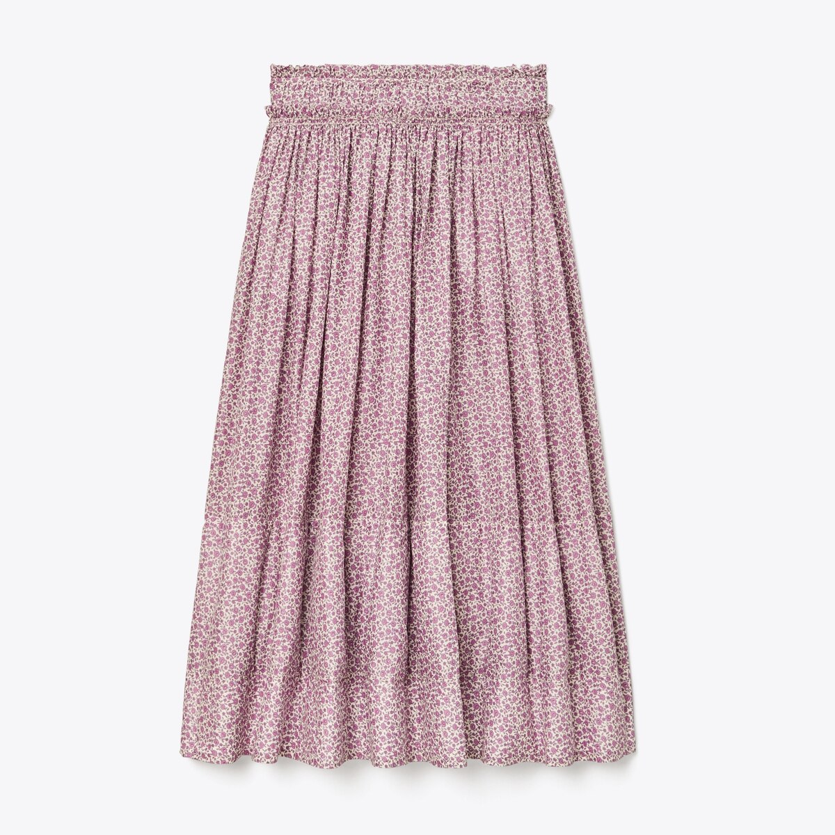 Ditsy Floral Ruched-Waist Skirt: Women's Designer Bottoms | Tory Burch