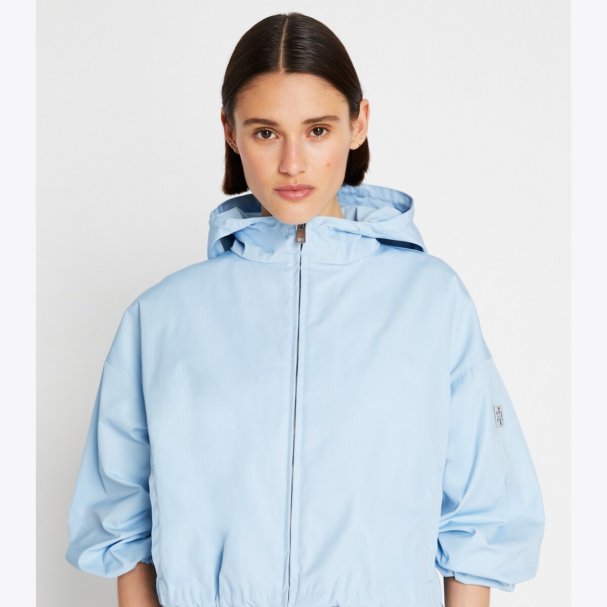 Double-Faced Canvas Cropped Jacket: Women's Designer Jackets