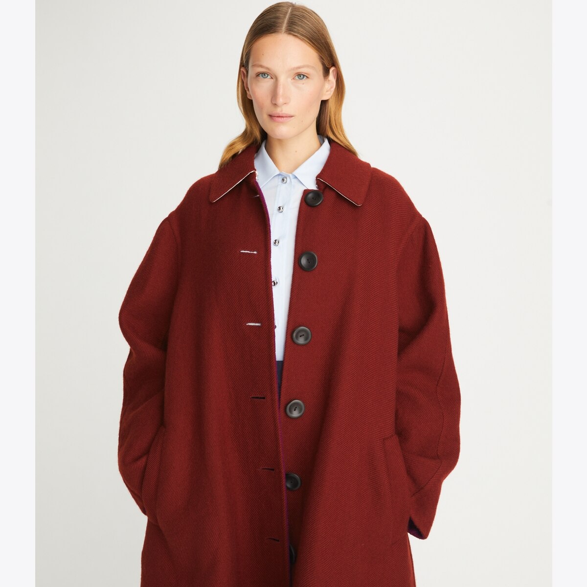 Double-Faced Wool Coat: Women's Designer Coats | Tory Burch Double-Faced Wool Coat: Women's Designer Coats | Tory Burch