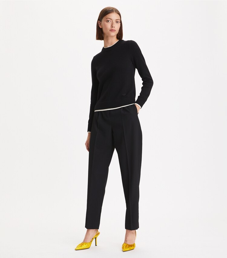 Double Layer Cashmere Crewneck: Women's Designer Sweaters | Tory Burch