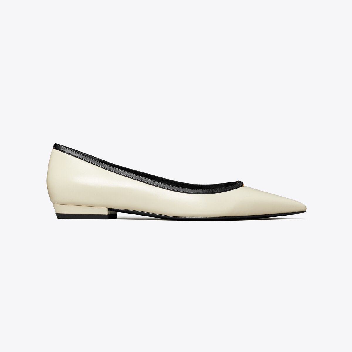 ToryBurch☆ DOUBLE T BUCKLE POINTED-TOE FLAT Double T Buckle Pointed-Toe Flat: Women's Designer Flats