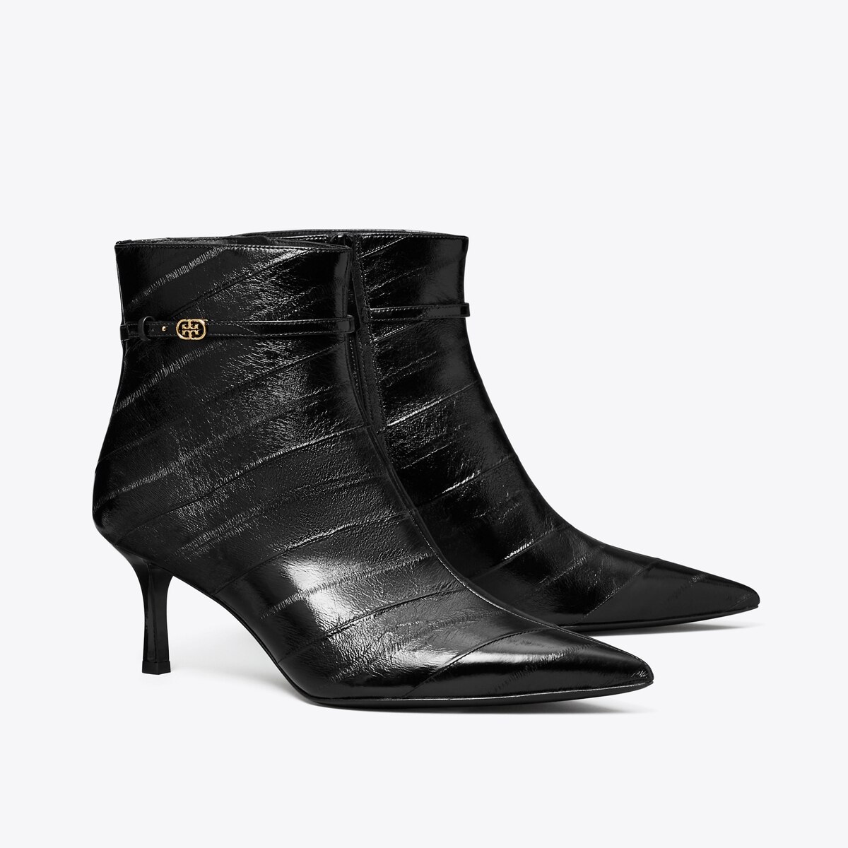 Double T Buckle Heeled Ankle Boot: Women's Shoes | Ankle