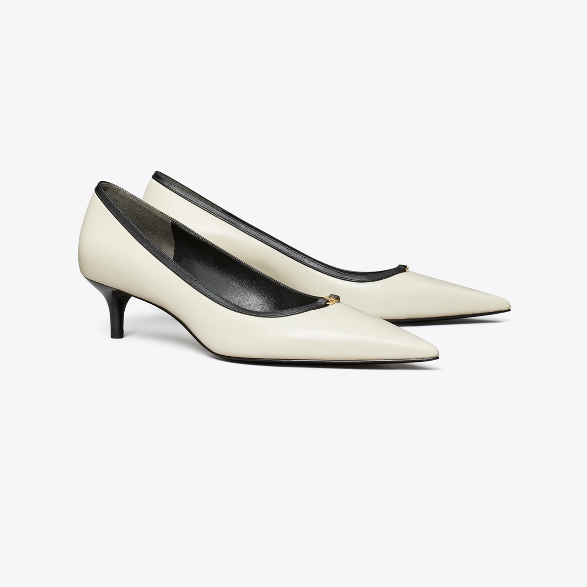 Double T Buckle Low-Heeled Pump