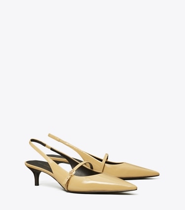 Tory Burch designer heels Double T Buckle Mary Jane Slingback in CANTUCCI / CANTUCCI angle