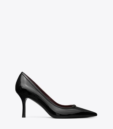 サンダル・ミュール Tory Burch SS25 Black leather pumps (160256 004) Cap-Toe Pump: Women's Designer Heels | Tory Burch