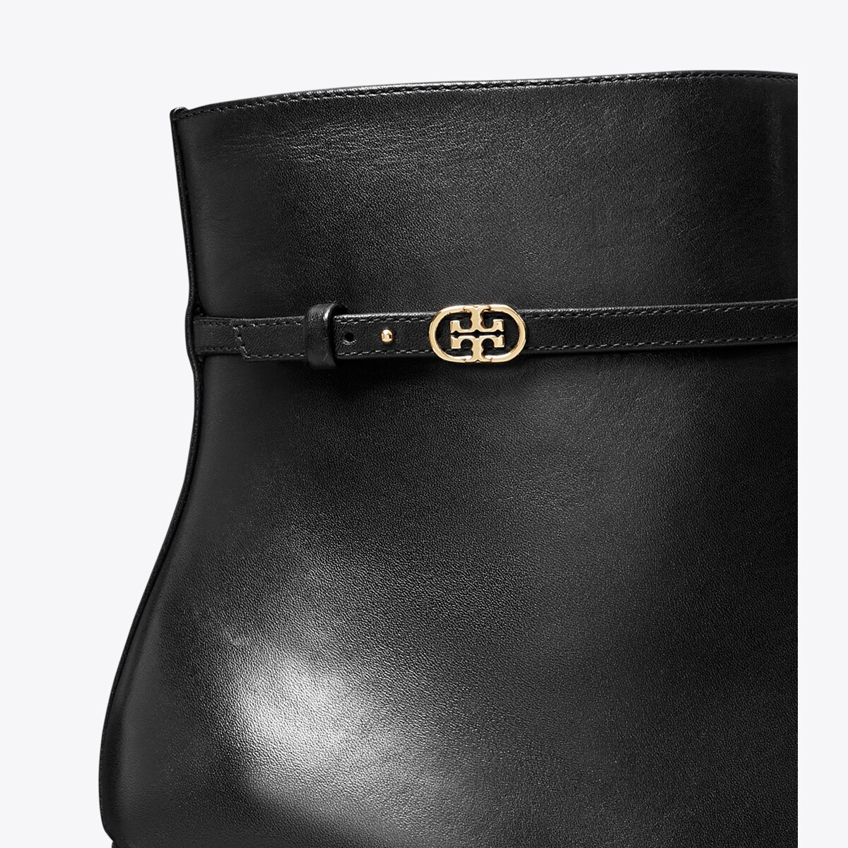 Double T Buckle Wedge Boot: Women's Designer Ankle Boots