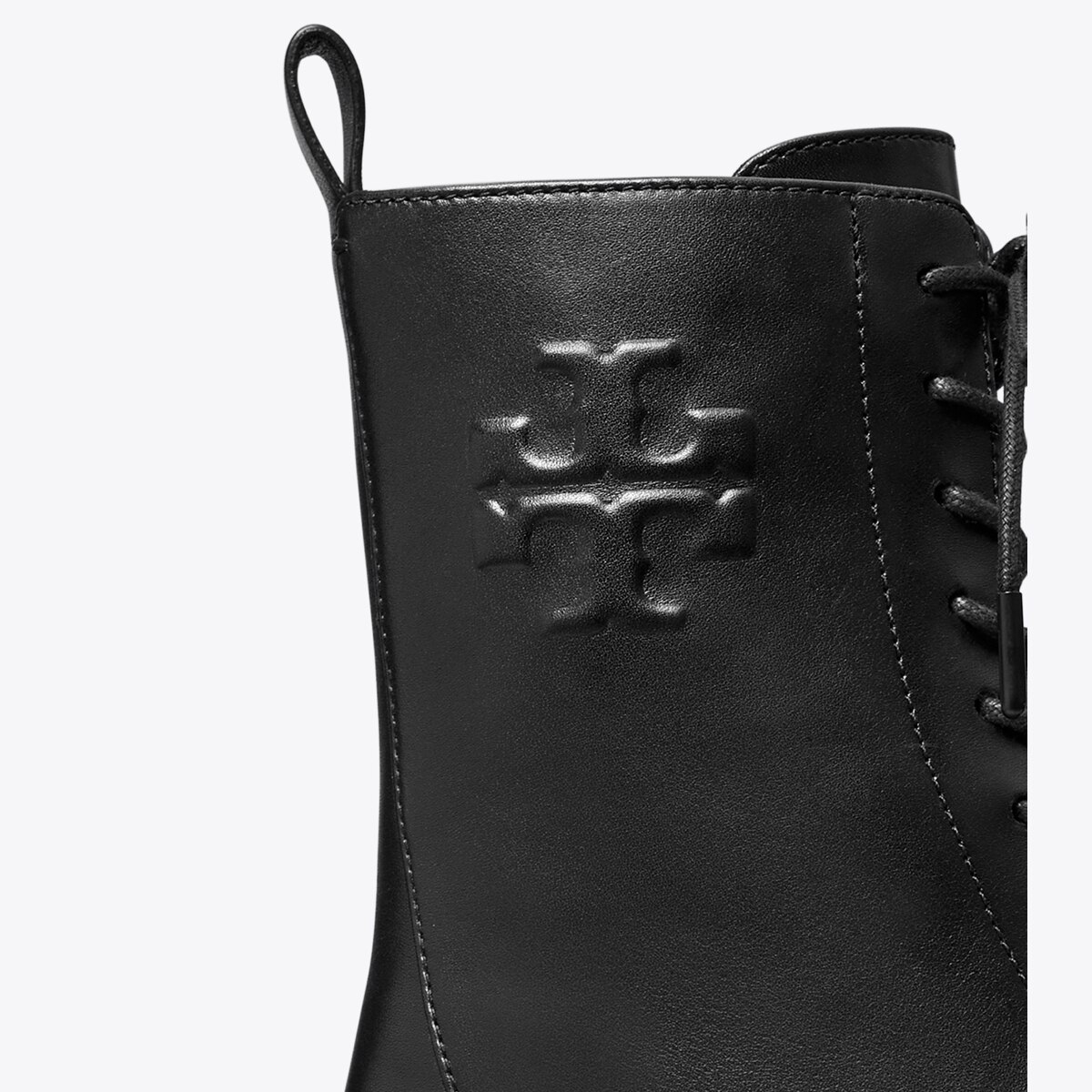 TORY BURCH Wyatt Mid hotsell Calf Black Leather Bootie Size 9