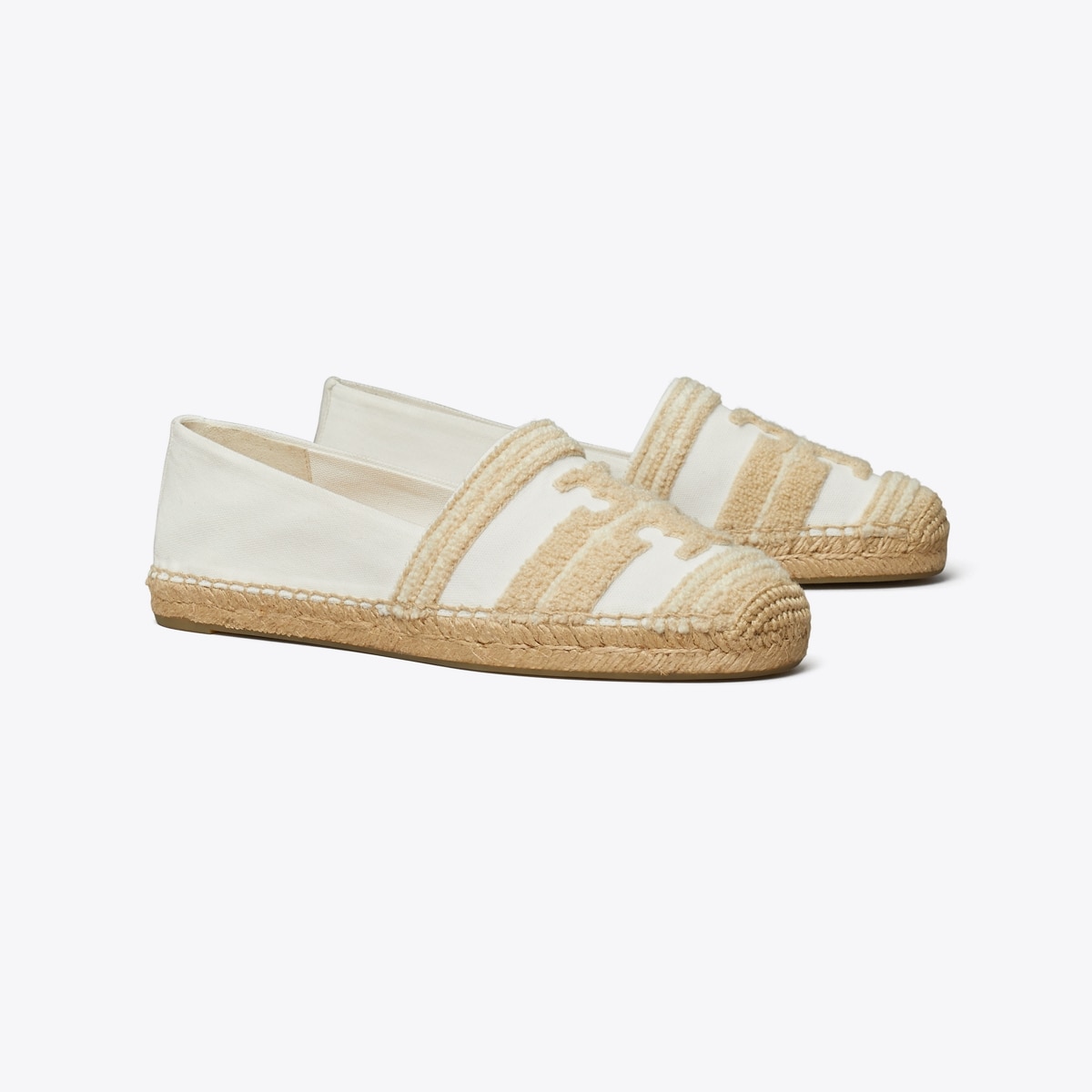 Discount Tory Burch Espadrille mixed-leather flats