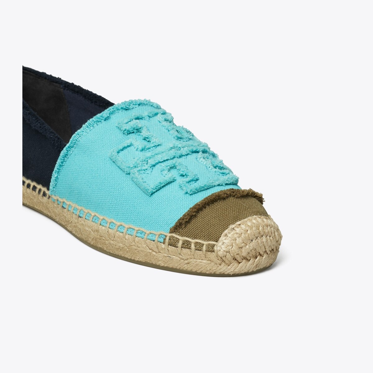 サンダル・ミュール Tory Burch DOUBLE T ESPADRILLE Woven Double T Espadrille Slide: Women's Designer