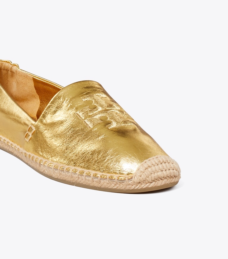 Tory Burch designer espadrilles Double T Espadrille in GOLD LEAF detail
