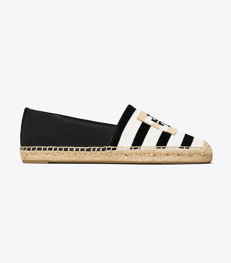 Tory Burch designer エスパドリーユ ダブルT エスパドリーユ in NATURAL / NERO side