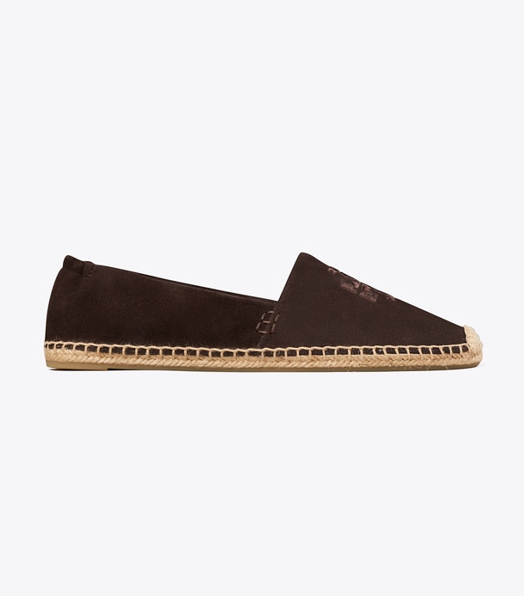 Tory Burch designer espadrilles Double T Espadrille in COCOA side