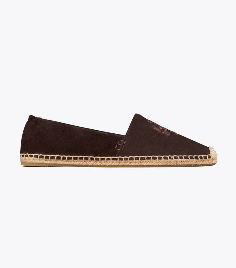 Tory Burch designer espadrilles Double T Espadrille in COCOA side