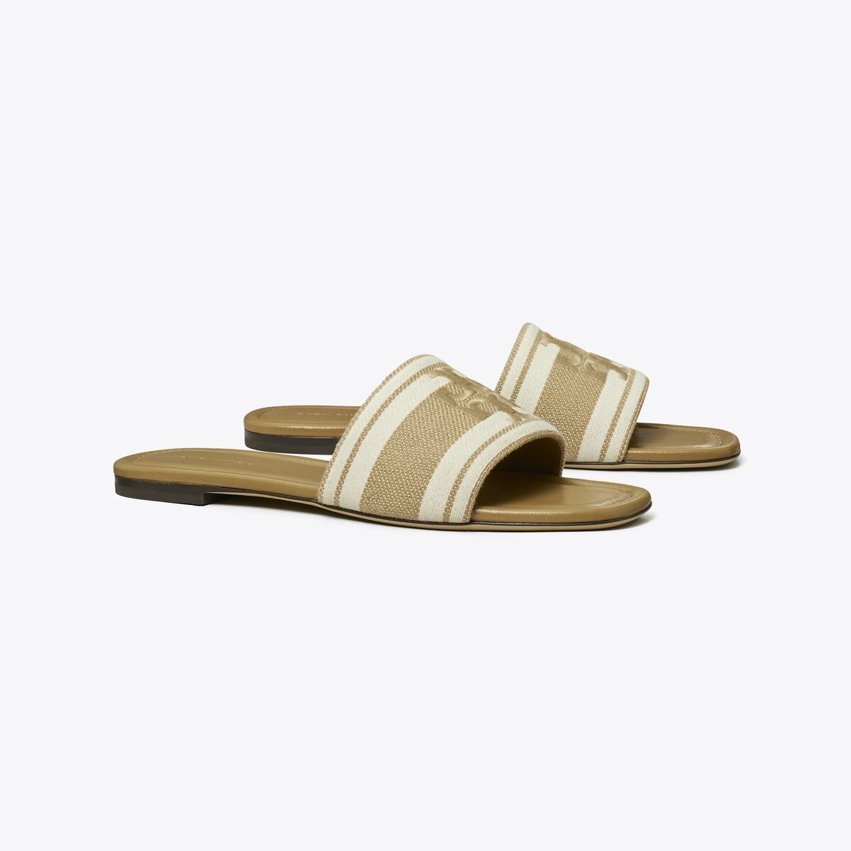 Double T Jacquard Slide: Women's Designer Sandals | Tory Burch