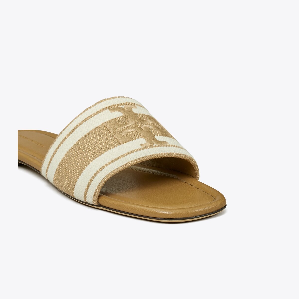 Double T Jacquard Slide: Women's Designer Sandals | Tory Burch