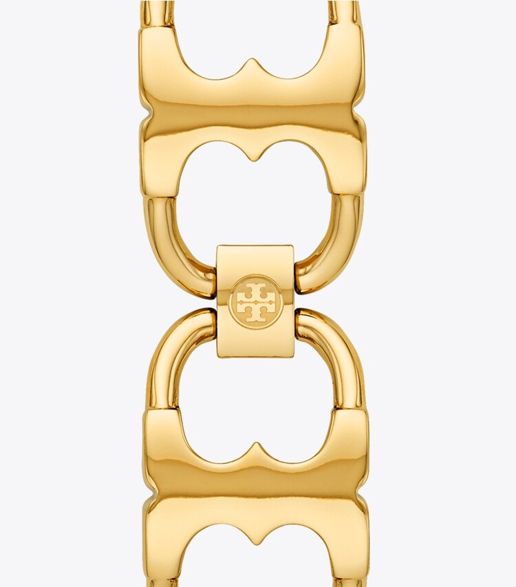 Tory Burch designer watches tory track smart watches Double T Link Band for Apple Watch®, Gold-Tone Stainless Steel in Gold back