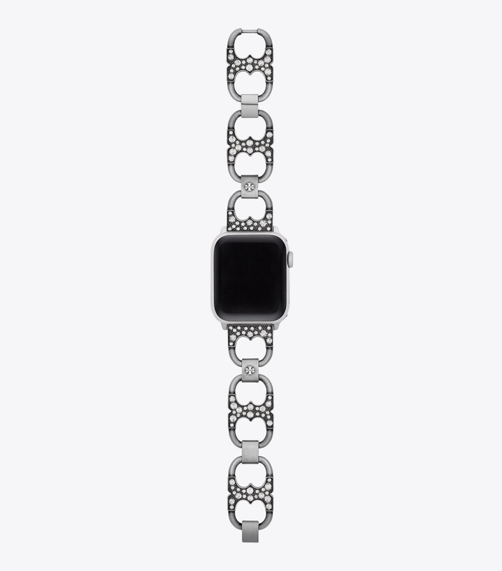 Double T Link Band for Apple Watch®, Stainless Steel, 38 MM – 40 MM:  Women's Designer Watches Tory Track Smart Watches | Tory Burch