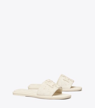 tory burch white slides