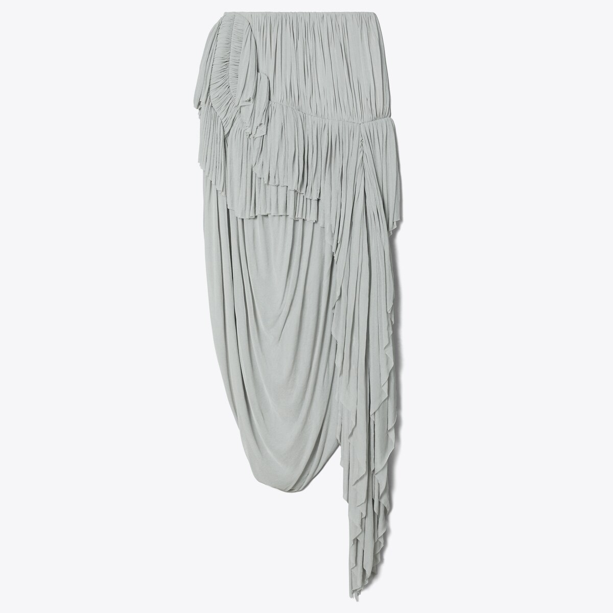 melt the ledy drape spiral skirt グレーM ALAÏA WHITE KNIT SPIRAL SKIRT |ALAÏA US
