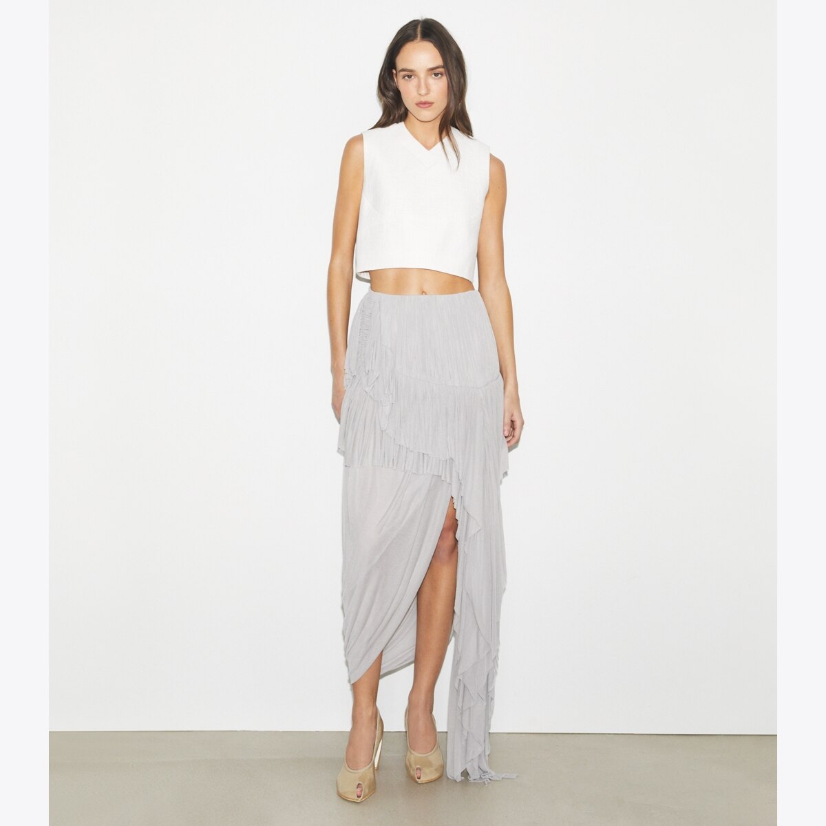 Draped Jersey Skirt: Women's Designer Bottoms | Tory Burch