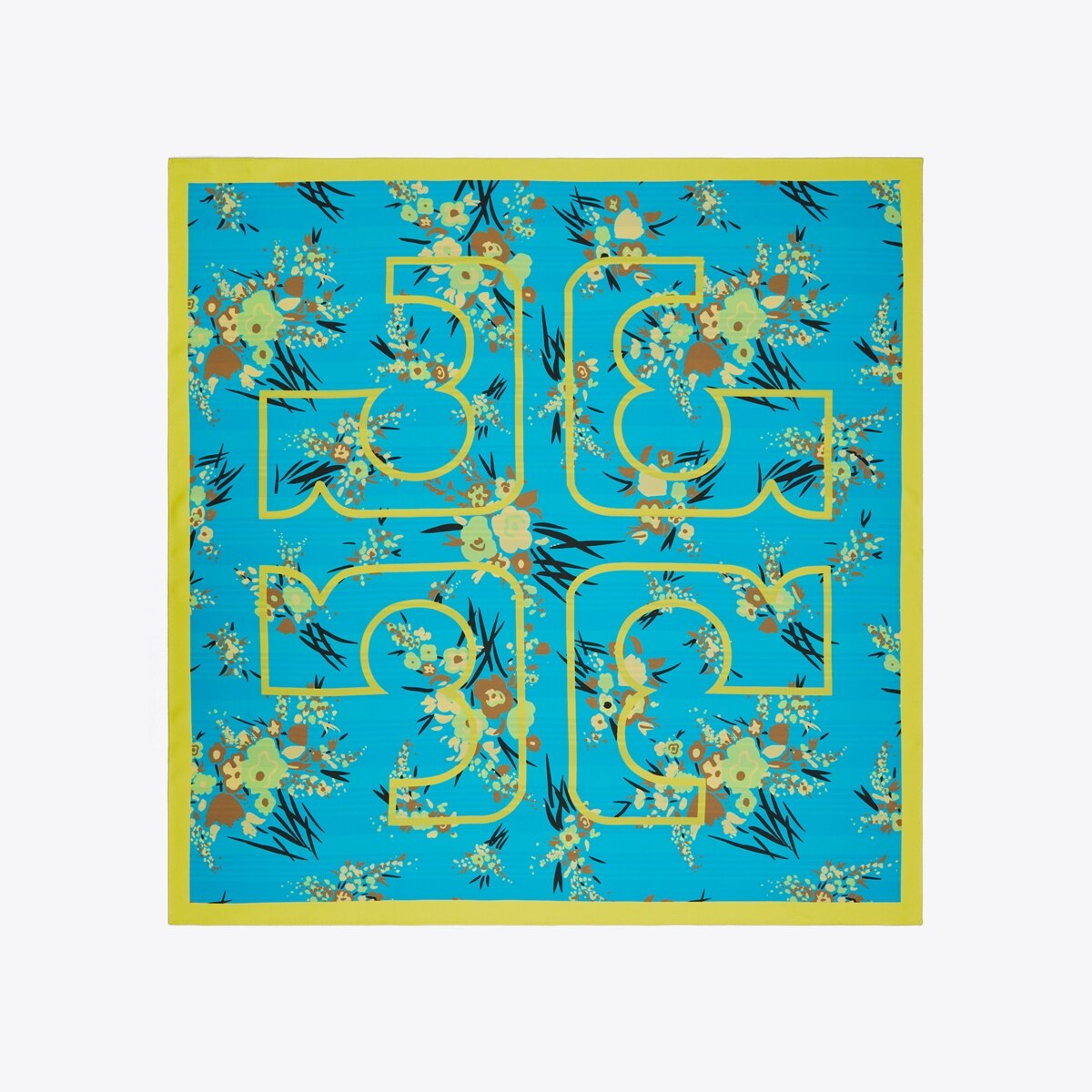 Drip Bouquet Logo Square Scarf: Women's Designer Scarves