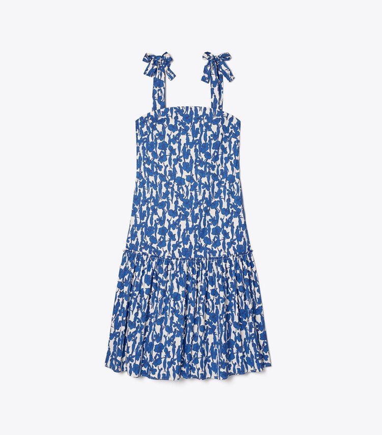 Tory Burch designer coverups Drop Waist Tie-Shoulder Dress  in HAWAIIAN DREAMERS front