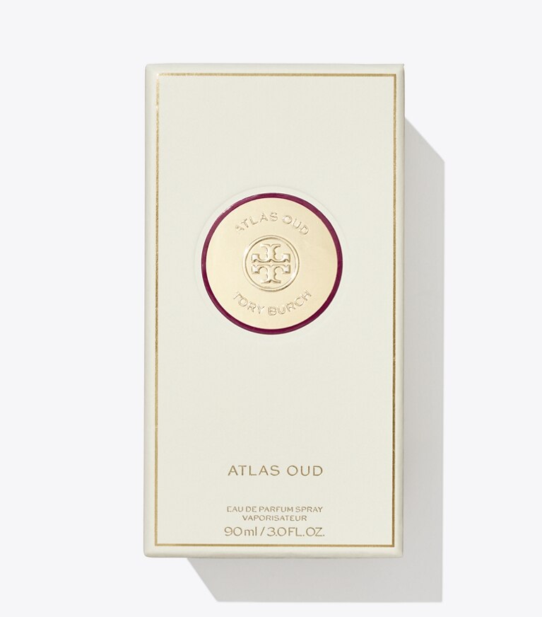 Tory Burch diseñador perfume Eau de Parfum Atlas Oud de 90 ml en Atlas Oud detalle