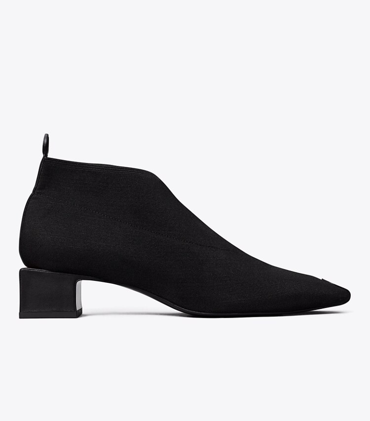 Tory Burch designer ブーティ エラスティック アンクルブーティ in PERFECT BLACK / TRIPLE RED side