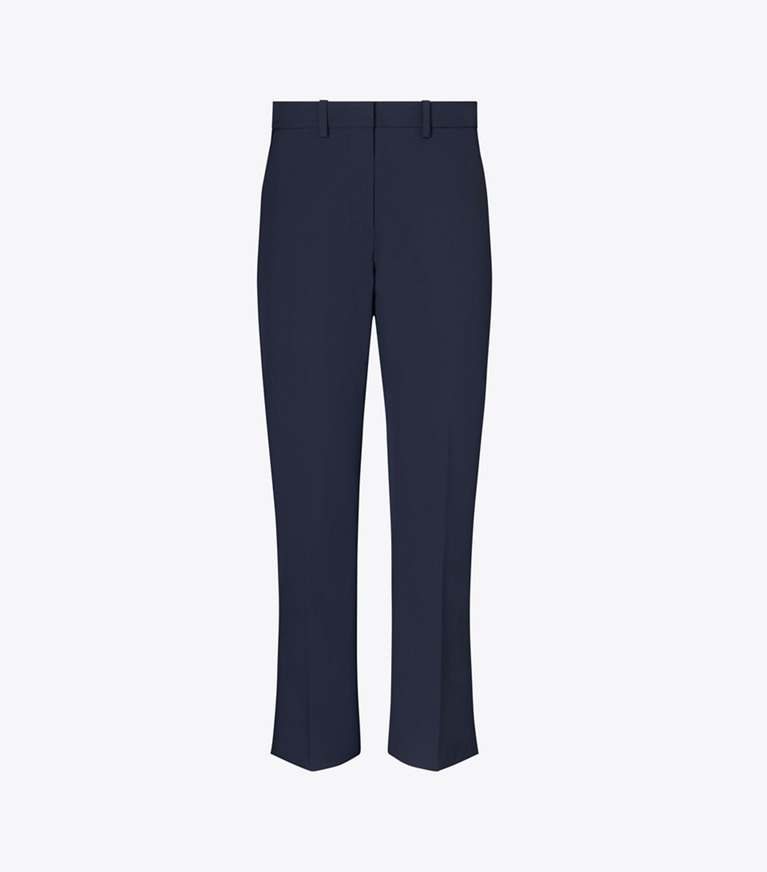 Tory Burch designer unterteile Elastische Hose in Crop-Länge in Medium Navy front