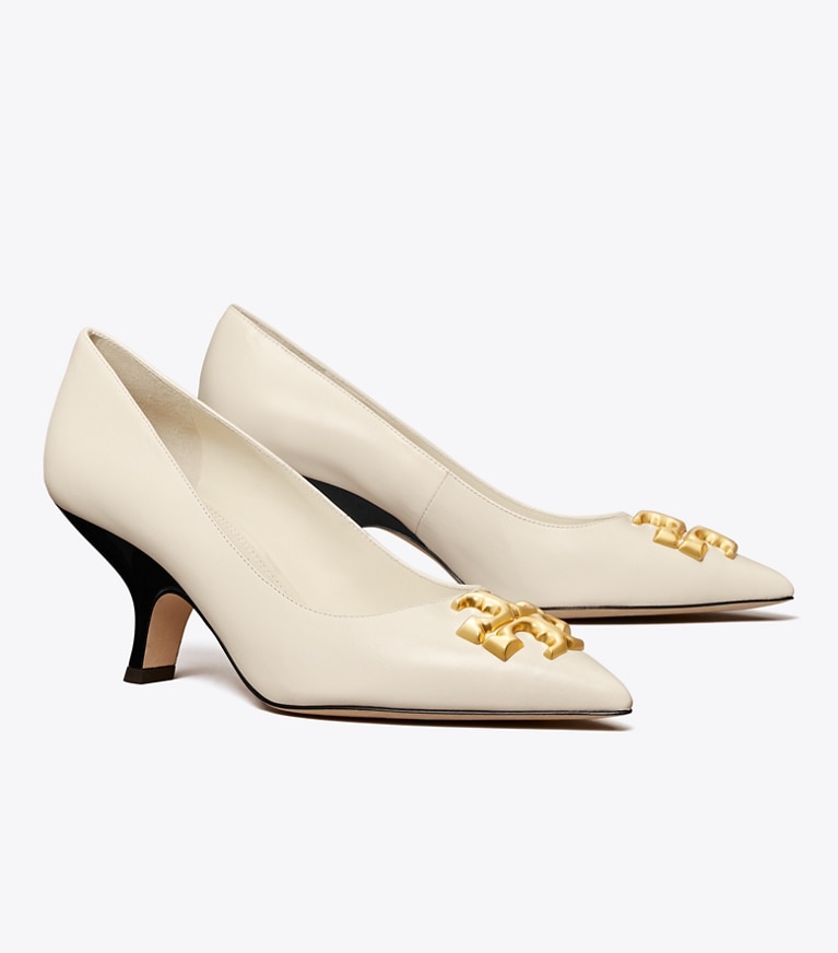 Tory Burch designer ヒール エレノア アングルパンプス in NEW IVORY angle