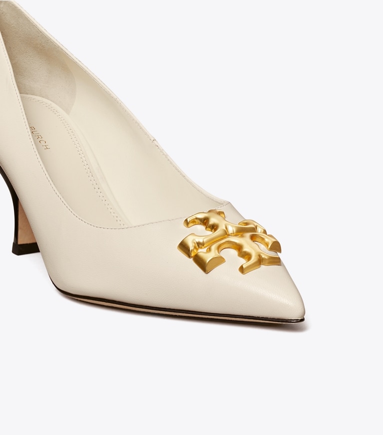 Tory Burch designer ヒール エレノア アングルパンプス in NEW IVORY angle