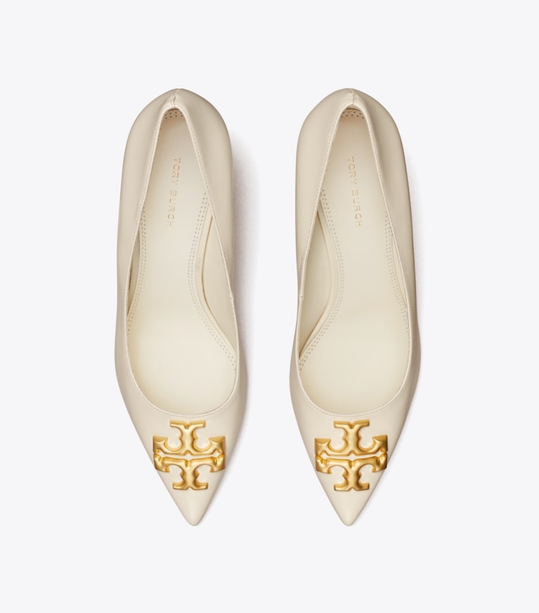 Tory Burch designer ヒール エレノア アングルパンプス in NEW IVORY angle