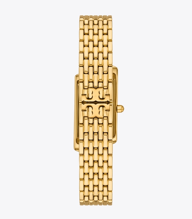 Tory Burch designer strap watches Eleanor Angled Watch in IVORY/GOLD back