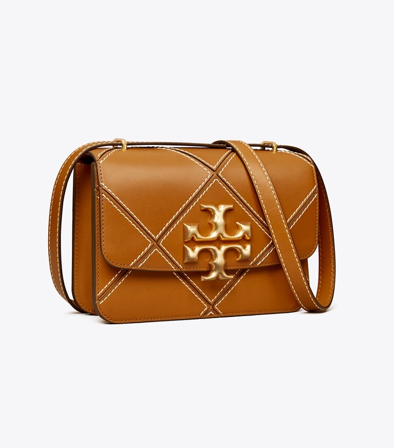 Tory Burch designer shoulder bags Eleanor Bag  in Classic Cuoio angle