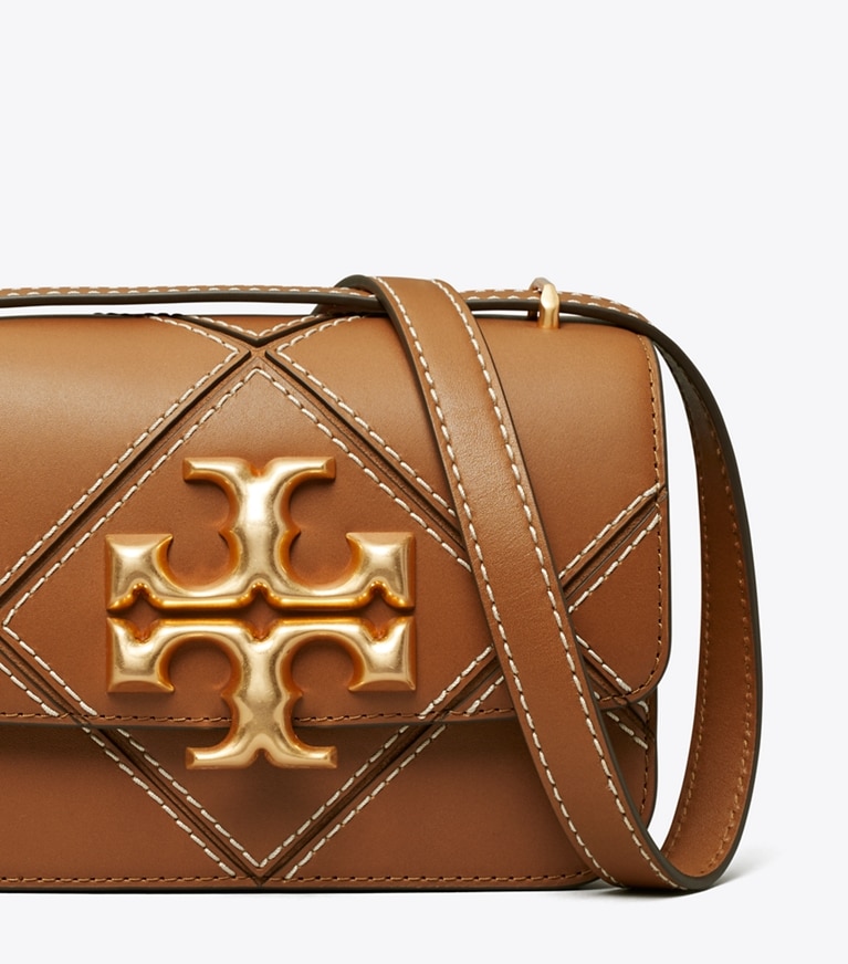 Tory Burch designer shoulder bags Eleanor Bag  in Classic Cuoio angle